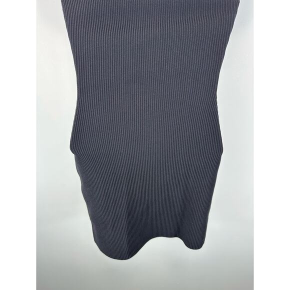 Babaton Ribbed Sculpt Knit Mini Dress Black Size Small BodyCon - Picture 11 of 11